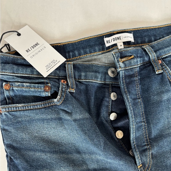 Re/Done high rise ankle crop jeans - Picture 9 of 10